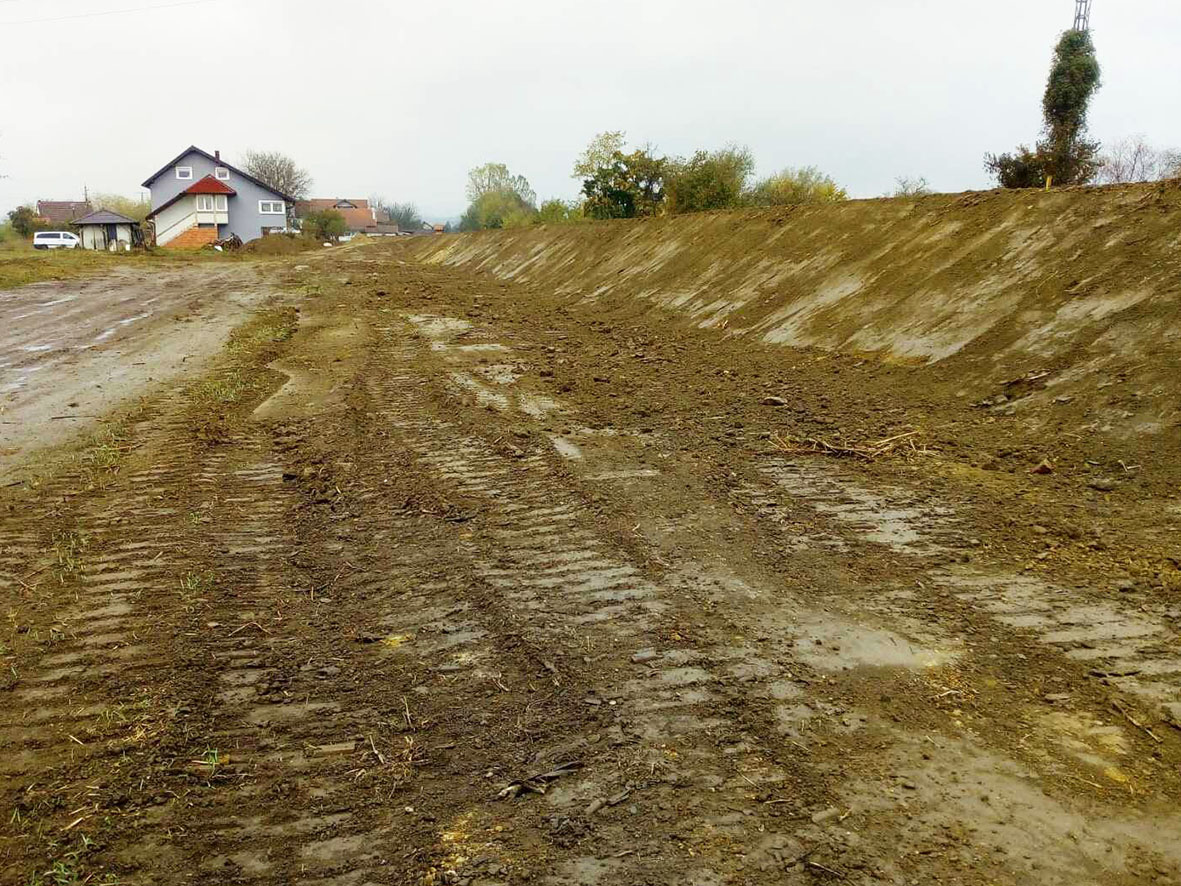 Приједор: Завршена изградња насипа на Сани, узводно од ушћа Гомјенице