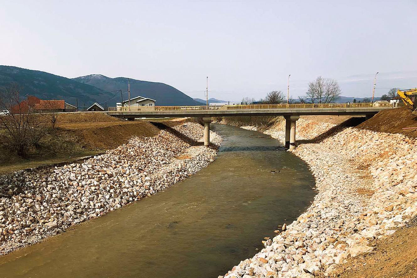 Završena sanacija korita rijeke Željeznice u Vojkovićima