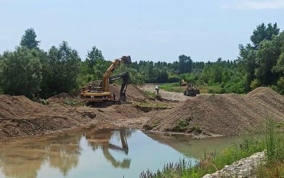 Хитни радови за повећање дотока воде из ријеке Дрине у каналску мрежу у Семберији