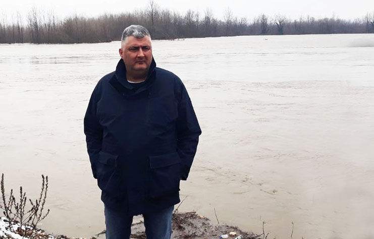 Директор Миловановић: Уведене мјере редовне одбране од поплава у Семберији; Правовремена реакција надлежних служби у сливу Дрине