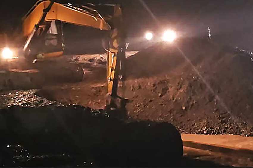 Хитна интервенција на Мајевичком ободном каналу у Великој Обарској