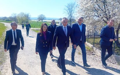 Bijeljina: Obilazak završene dionice drinskog nasipa